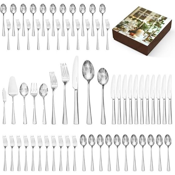 KINGSTONE 12-Piece Stainless Steel Flatware Set