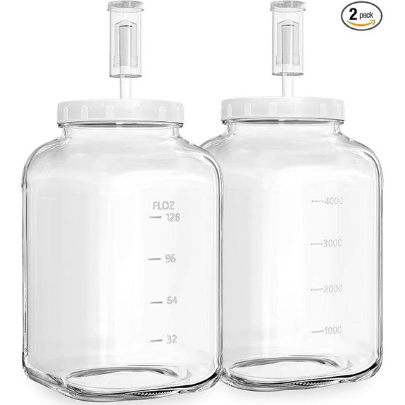 2 Pack 1.5 Gallon Fermentation Jars with Airlocks