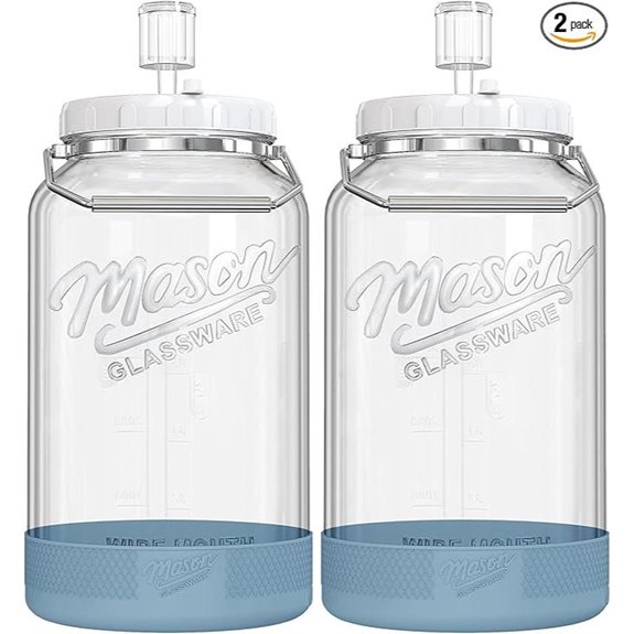 2 Pack 1.5 Gallon Fermentation Jars with Airtight Lids