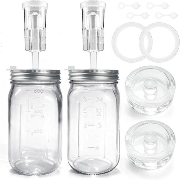 32 oz Mason Jar Fermentation Kit (2 Pack)