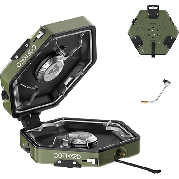 Propane 2-Burner Camping Stove with Regulator