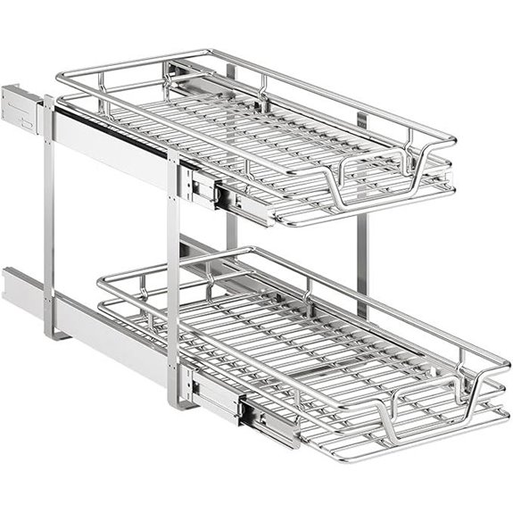 2-Tier Pull-Out Kitchen Cabinet Organizer