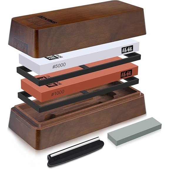 SHAN ZU 2-Piece Knife Sharpening Stone Set