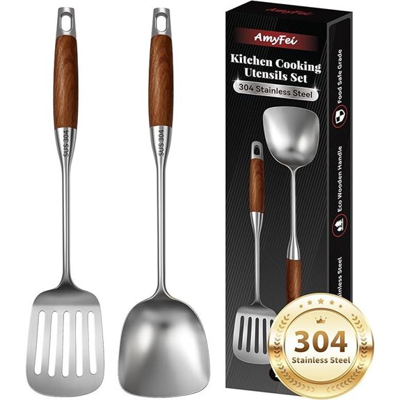 2-Piece Stainless Steel Cooking Utensils Set