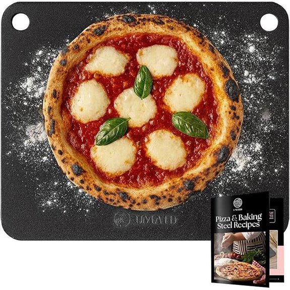 UMAID 16x13.4 Pizza Steel with Recipe Booklet
