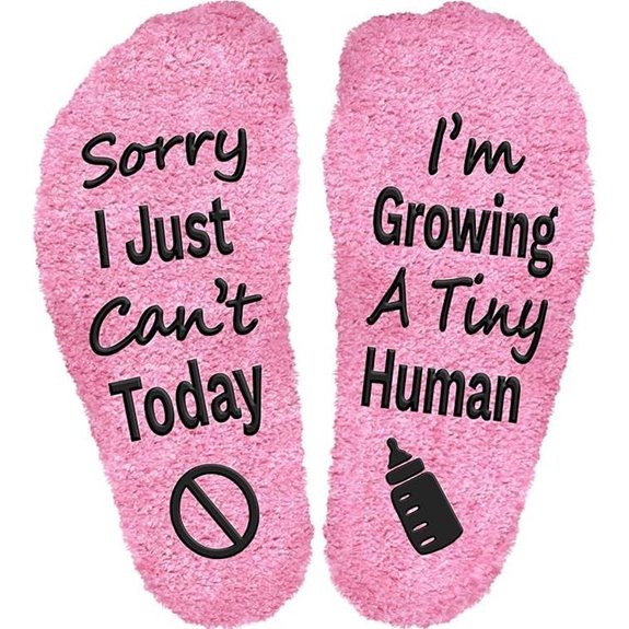 Sorry I Can't Today Pregnancy Socks for Mom-to-Be