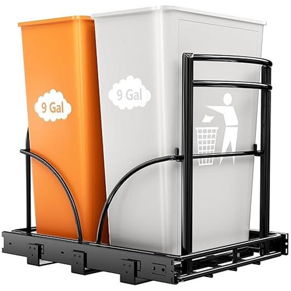 ANASTA Dual Pull-Out Trash Can Under Cabinet