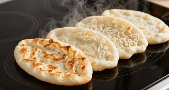 uneven heating of flatbreads