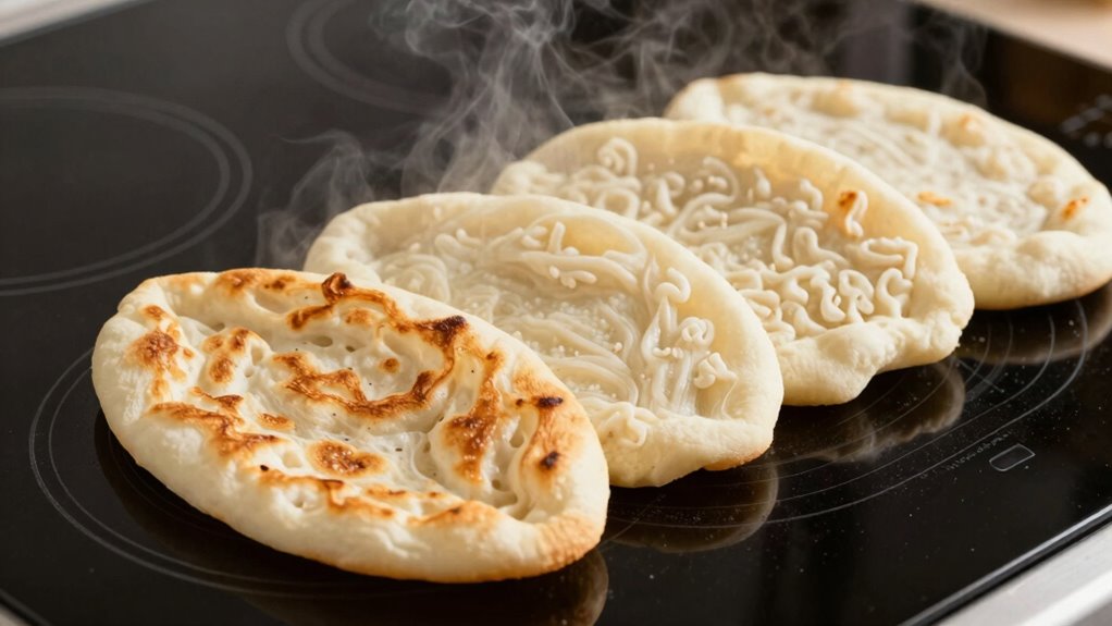uneven heating of flatbreads