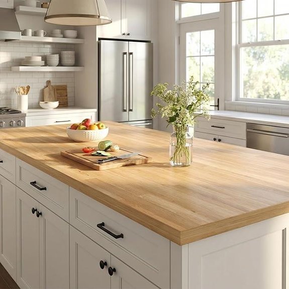 6FT Unfinished Birch Wood Kitchen Island Countertop