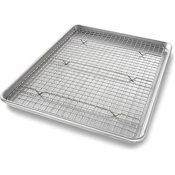 USA Pan Half Sheet Baking Pan & Cooling Rack Set