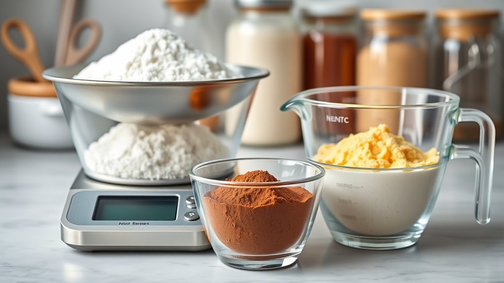 use grams for accuracy