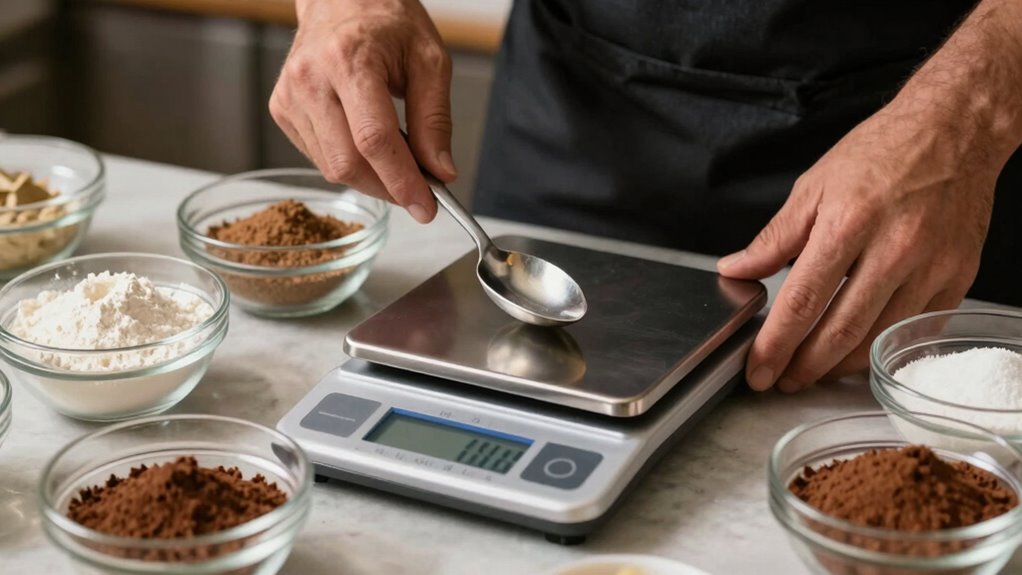 use precise digital scale