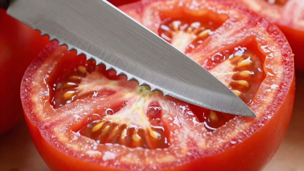 use serrated knife properly