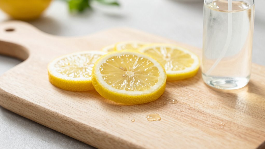 use vinegar and hot water