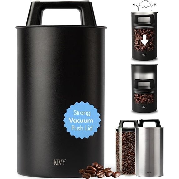 KIVY Vacuum Coffee Canister with Airtight Lid