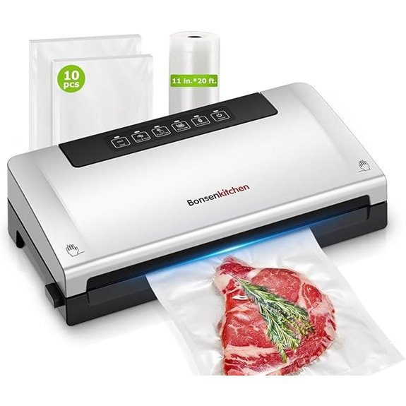 Bonsenkitchen Vacuum Sealer with Cutter and Bags