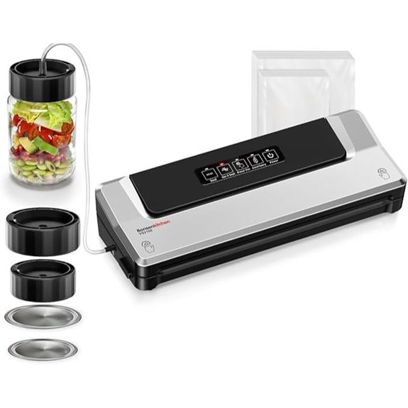 Bonsenkitchen Vacuum Sealer with Mason Jar Kit