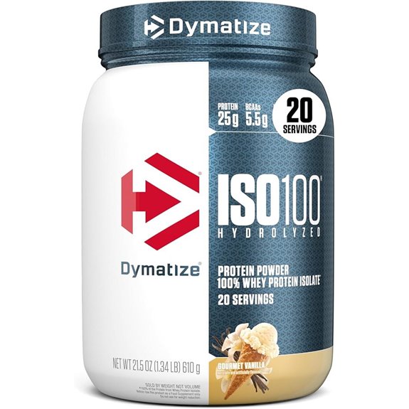 Dymatize ISO100 Vanilla Protein Powder (20 Servings)