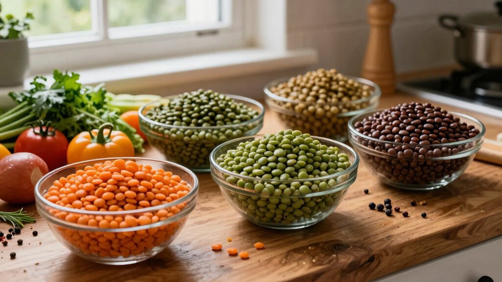 variety in lentil batch cooking