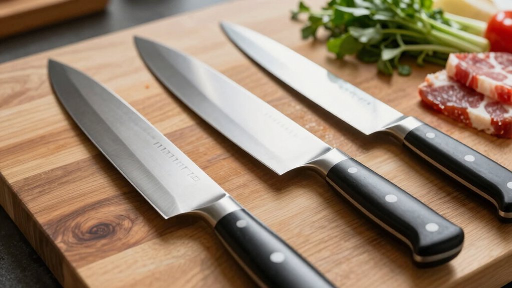 vegetable and meat knife selection