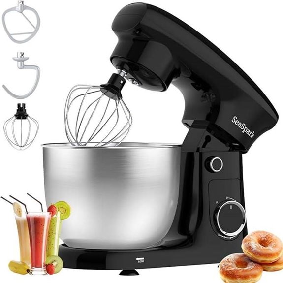 3-in-1 5.5Qt Stand Mixer with Accessories