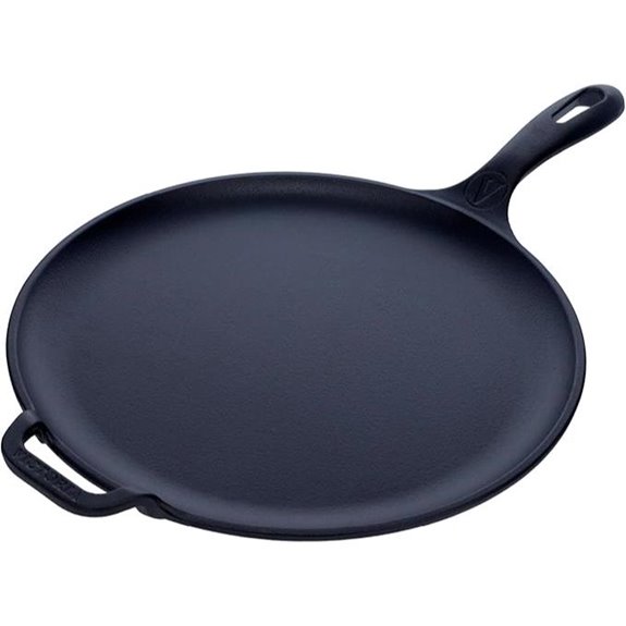 Victoria 12-Inch Cast Iron Comal Pizza Pan