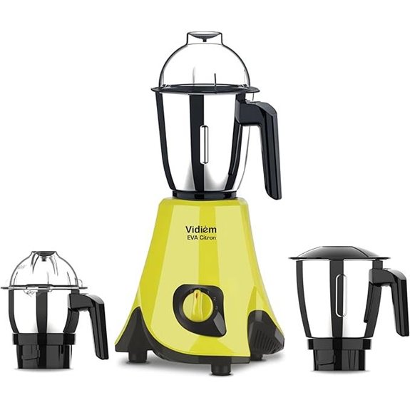 Vidiem Eva Citron Mixer Grinder 550watts with UL Certified Motor-110 Volts