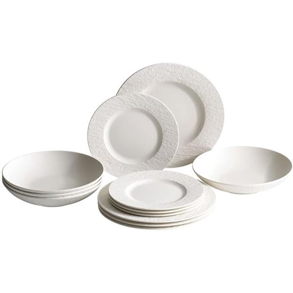 Villeroy & Boch Rock Blanc Dinnerware Set for 4