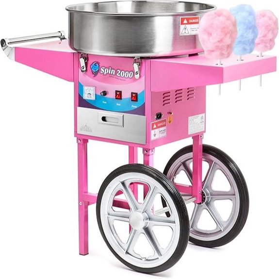 Olde Midway Cotton Candy Machine Cart