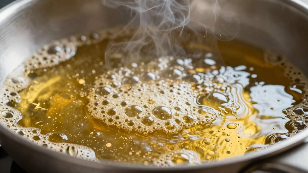 visual and tactile frying cues