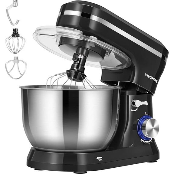 VIVOHOME 4.75 Quart Stand Mixer with Attachments