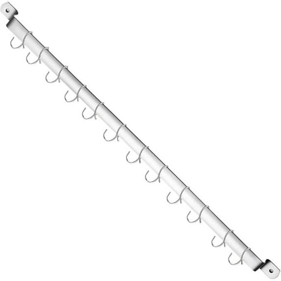 Kyraton Wall-Mounted Kitchen Utensil Rack with Hooks