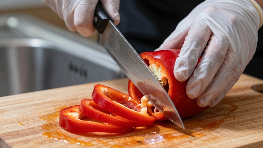 wash stabilize slice safely