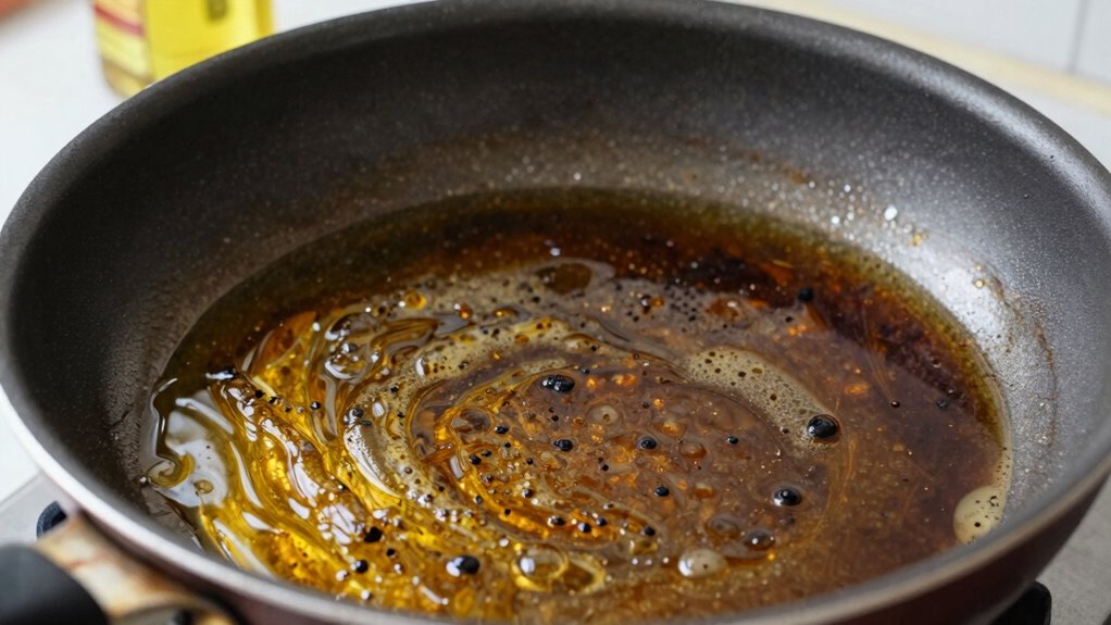 watch for odor and foaming