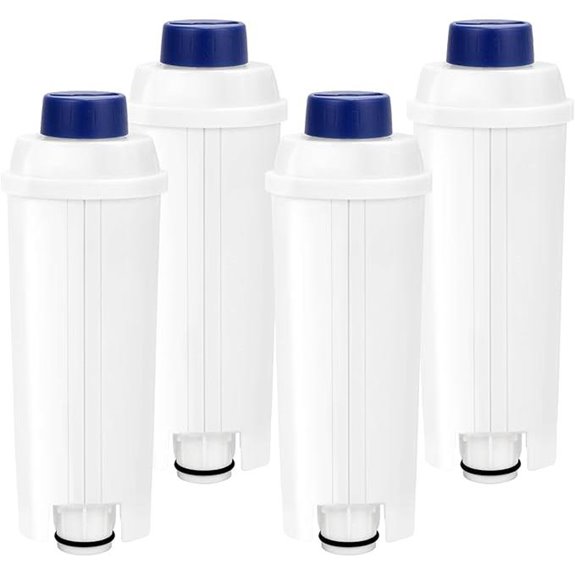 4 Pack Water Filter Replacements for DeLonghi Coffee Machines