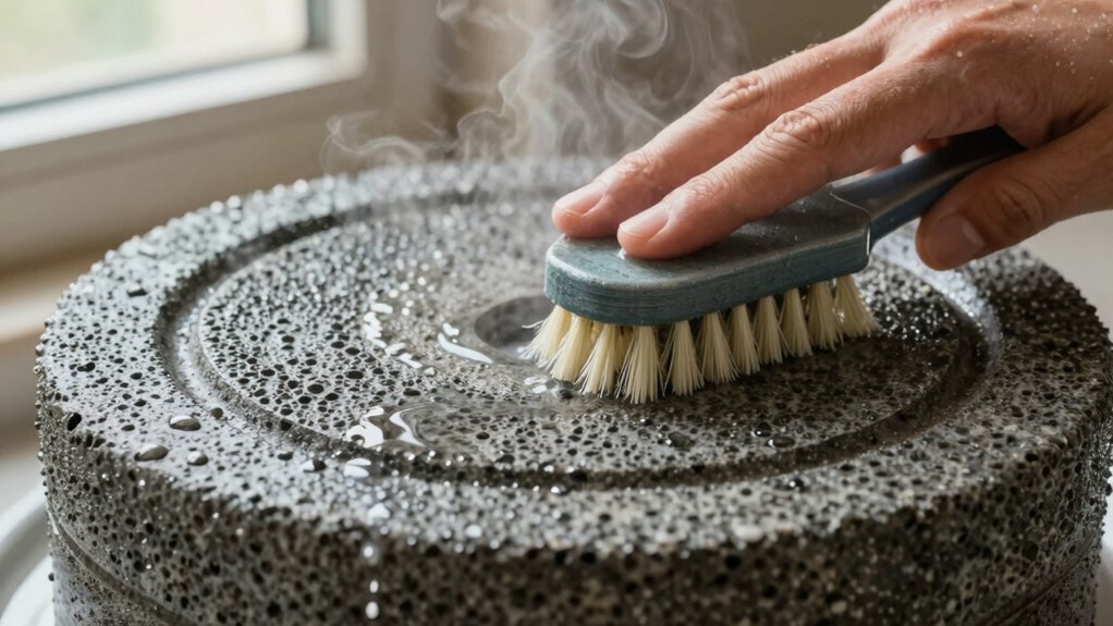 wet grinder stone cleaning