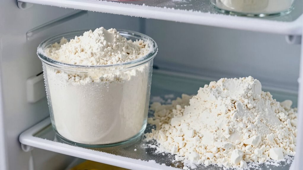 when to freeze flour