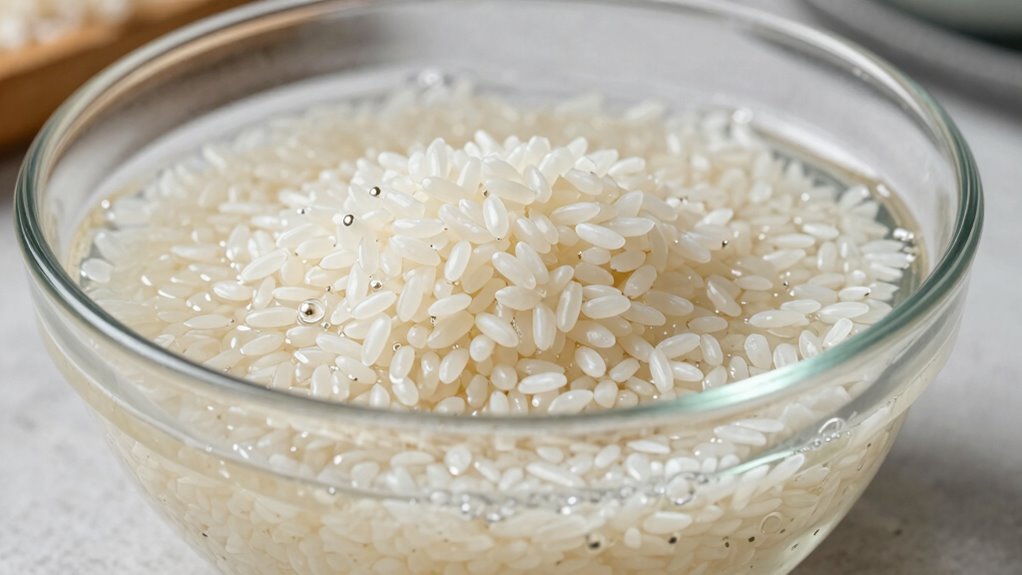 when to soak rice