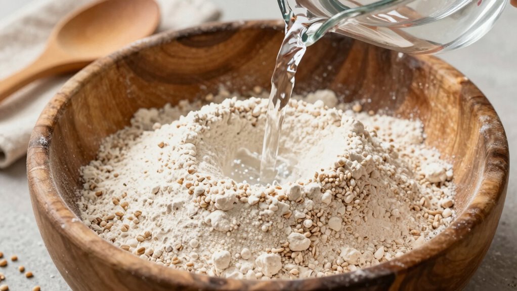 whole wheat absorbs more water