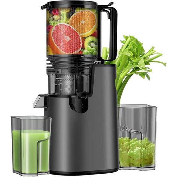 Cold Press Juicer with Wide Feed Chute