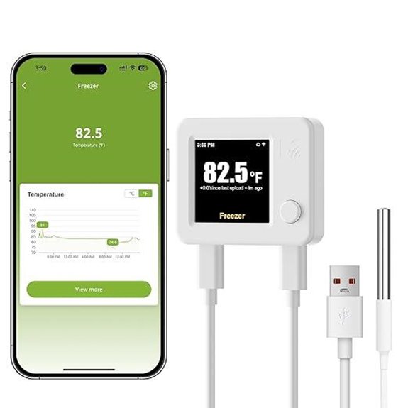 MOCREO WiFi Refrigerator & Freezer Thermometer