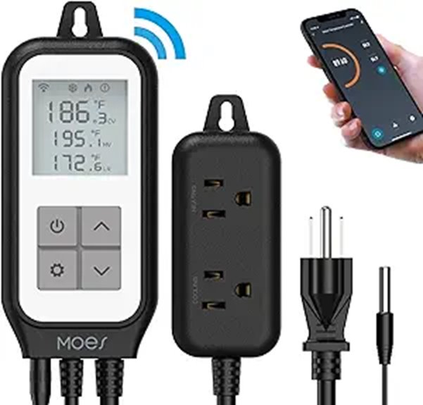 MOES WiFi Thermostat Outlet for Heating and Cooling