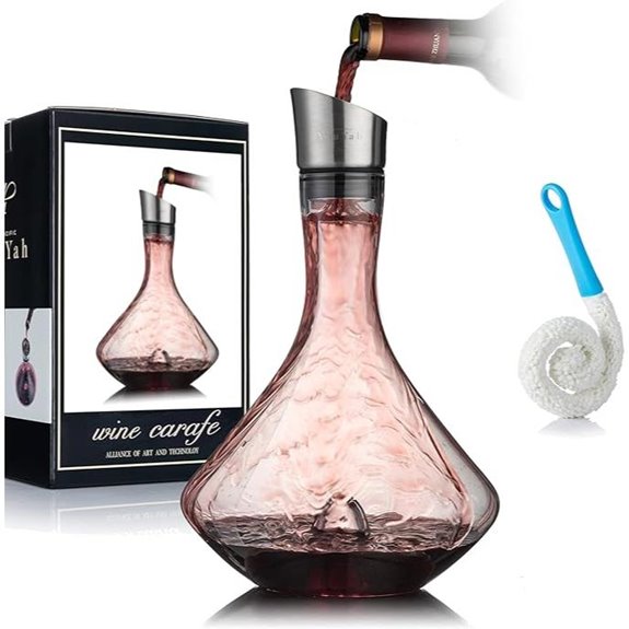 YouYah Wine Decanter Set with Aerator and Filter