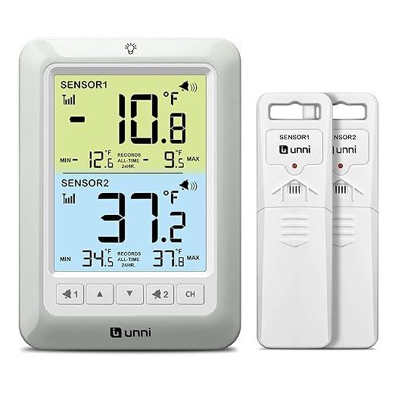 Wireless Refrigerator Thermometer with Alarm