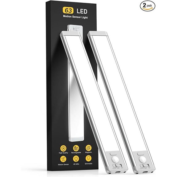 Rechargeable Motion Sensor Under Cabinet Lights (2-Pack)