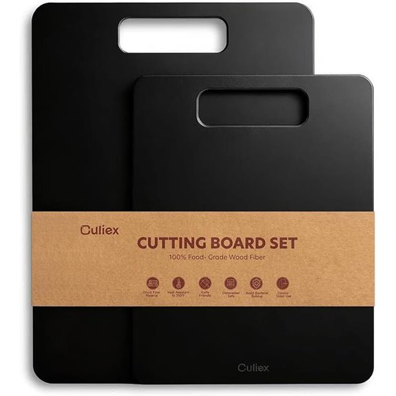 Wood Fiber 2-Pack Cutting Boards for Kitchen