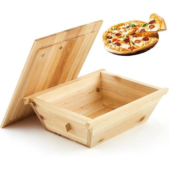 Juexica Wooden Pizza Dough Proofing Box with Lid