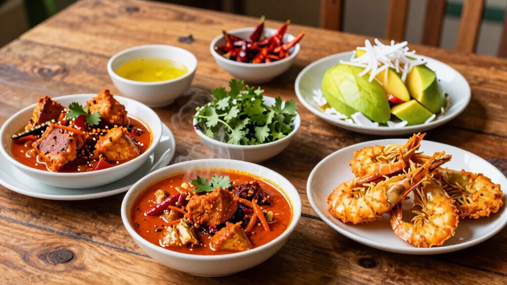 coastal spices and seafood