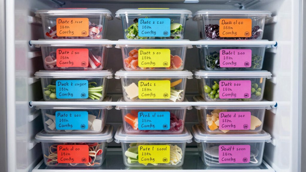 consistent freezer labeling routine